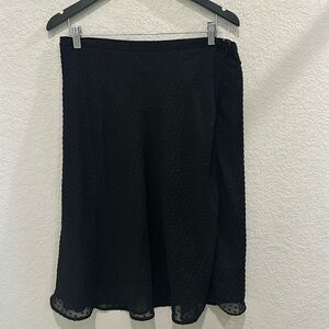 Black skirt with textured design dots size Large